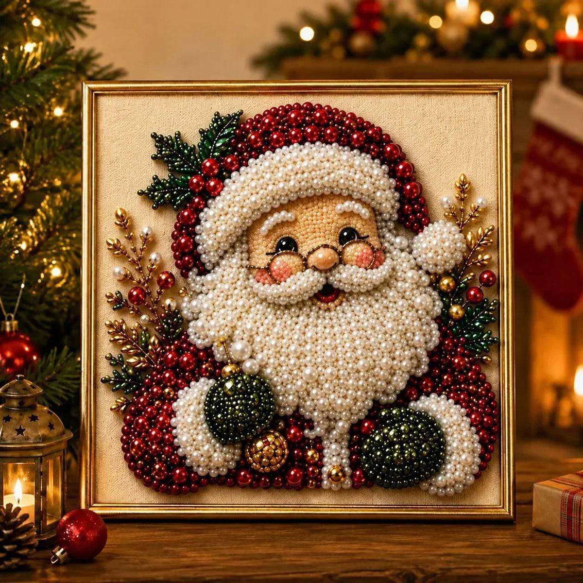 PearlCraft – Kit de pintura de diamante 3D premium de Navidad