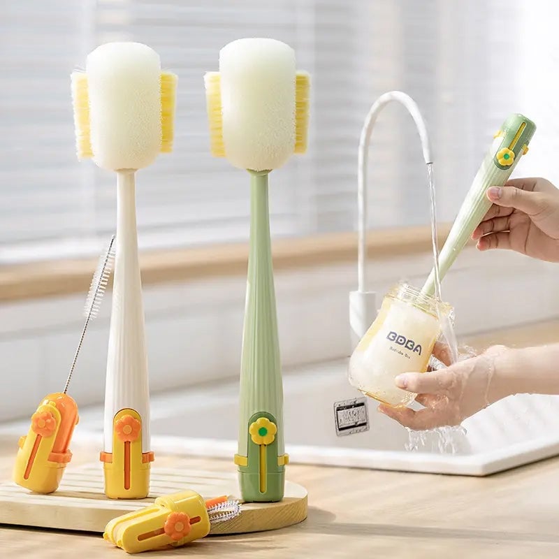 BrushPro | Cepillo de limpieza de botellas 5 en 1 versátil