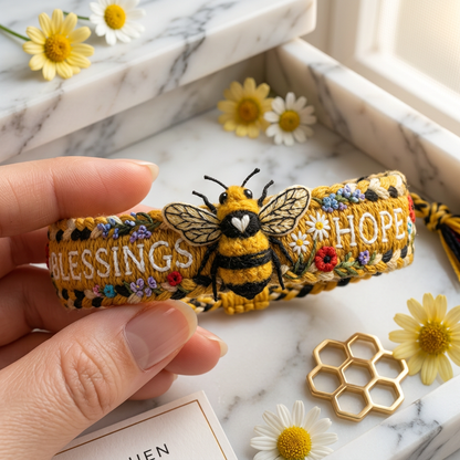 MeadowCharm – Kollektion handbestickter Armbänder