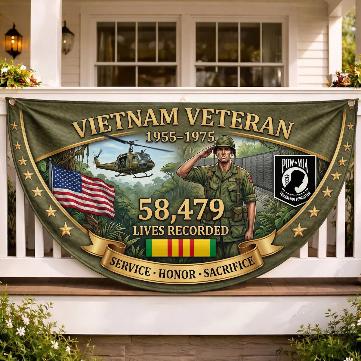 FreedomEcho – Estandarte en homenaje a los veteranos de Vietnam