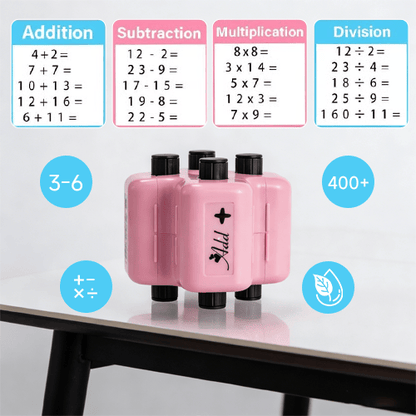 EduRoll – 4-in-1 Mathe-Übungs-Rollstempel-Set