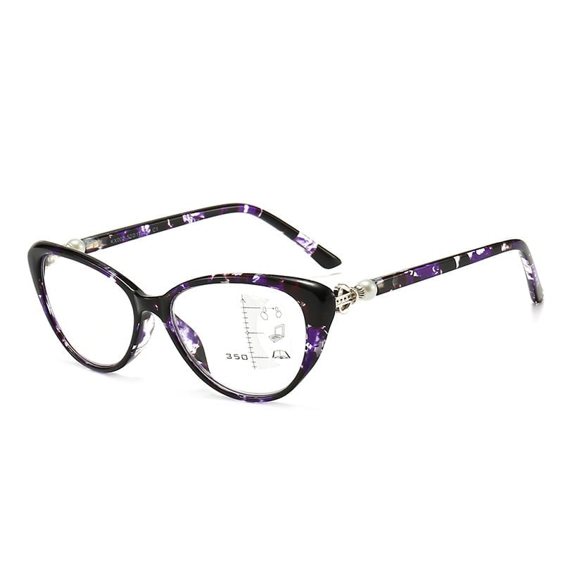VisionLux – Gafas ojo de gato modernas con filtro de luz azul HD para mujer