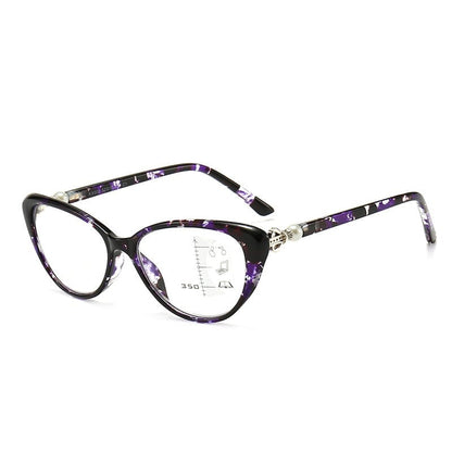 VisionLux – Gafas ojo de gato modernas con filtro de luz azul HD para mujer