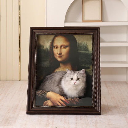 PurrfectArt – Cama Rascador para Gatos de Mona Lisa