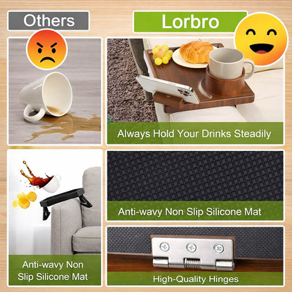 CouchBuddy – Bandeja reposabrazos 4 en 1