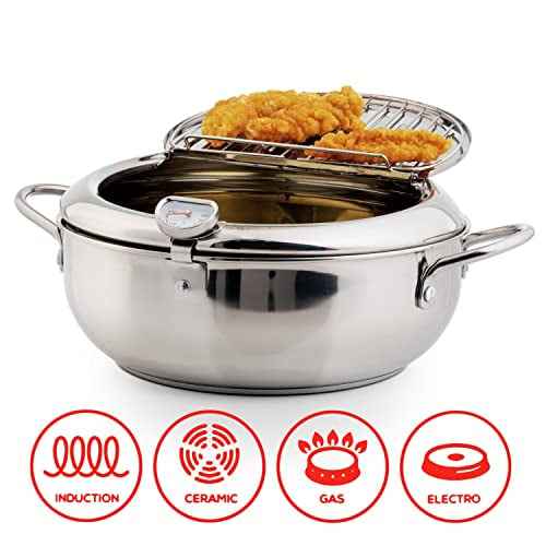 CookForge – Sistema de sartén y rejilla de control de aceite de acero inoxidable de primera calidad