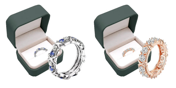 Moissanova – Anillo de Diamantes de Moissanita Magnetología