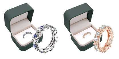 Moissanova – Anillo de Diamantes de Moissanita Magnetología