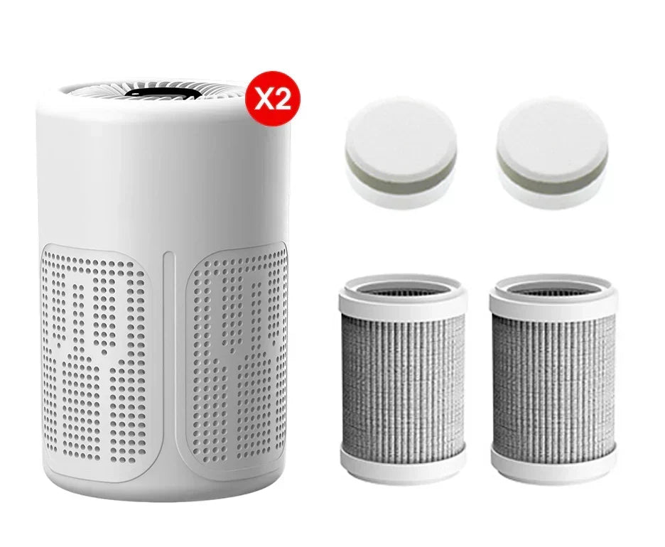 PureBreathe - Purificador de aire inteligente con filtro y tabletas de aromaterapia