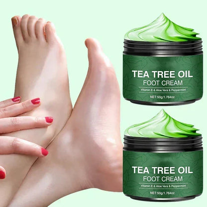 AloeSoothe – Crema hidratante para pies con aloe vera y árbol de té