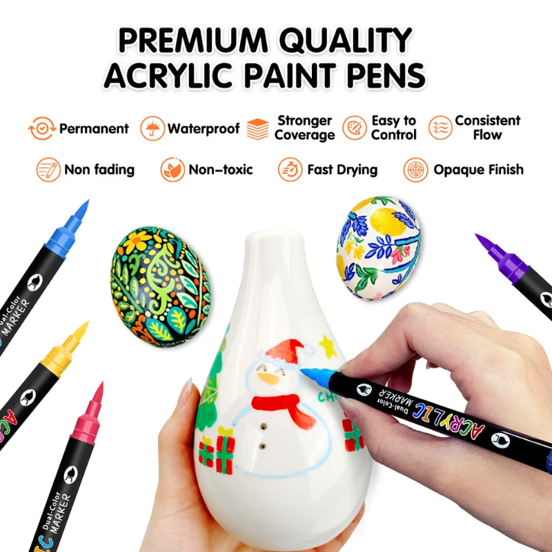 ColorCraft – Dual-Tip-Acrylmarker für Präzisionskunst