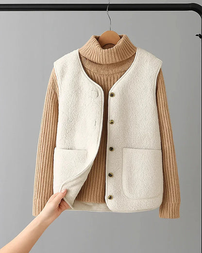 Solene™ – Pariser Wollstrickjacke für mühelose Eleganz