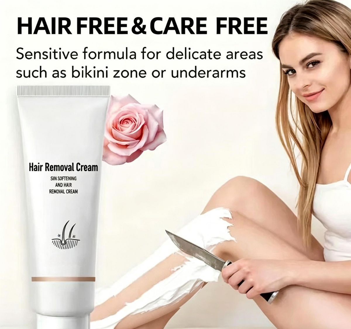 SkinEase – Crema Depilatoria de Acabado Suave
