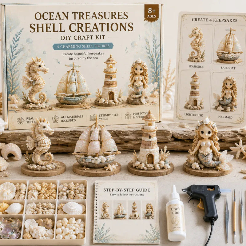 Shellora – Kit de manualidades creativo de conchas marinas