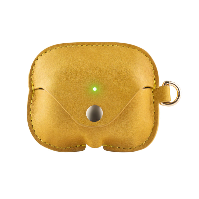 LuxeShield – Funda protectora de cuero genuino premium para AirPods