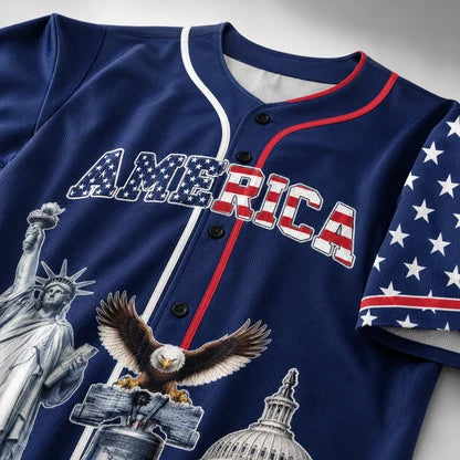 HonorNation – Camiseta de Béisbol Conmemorativa de 250 Años