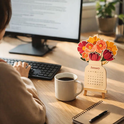 BloomDesk – Blühender Schreibtisch-Blumenkalender