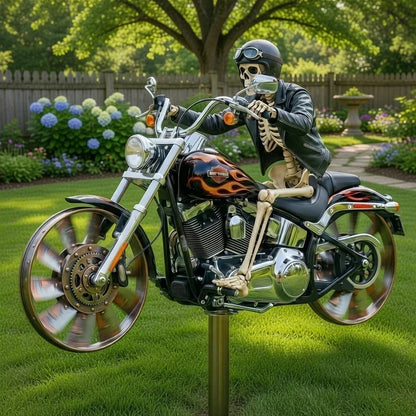 Totenkopf Reiter Garten Windrad