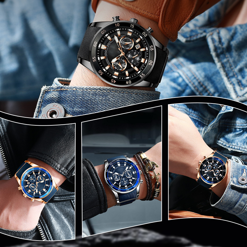 TimeForge – Reloj multifunción resistente para hombre