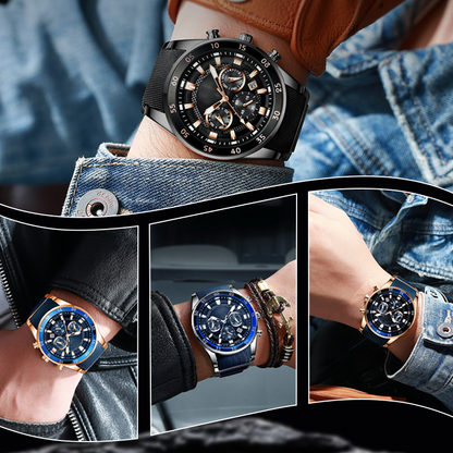TimeForge – Reloj multifunción resistente para hombre