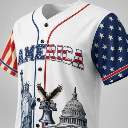 HonorNation – Camiseta de Béisbol Conmemorativa de 250 Años