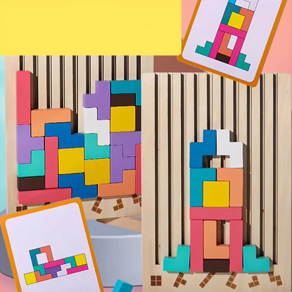 TetraMind – Montessori-Holzpuzzle-Set