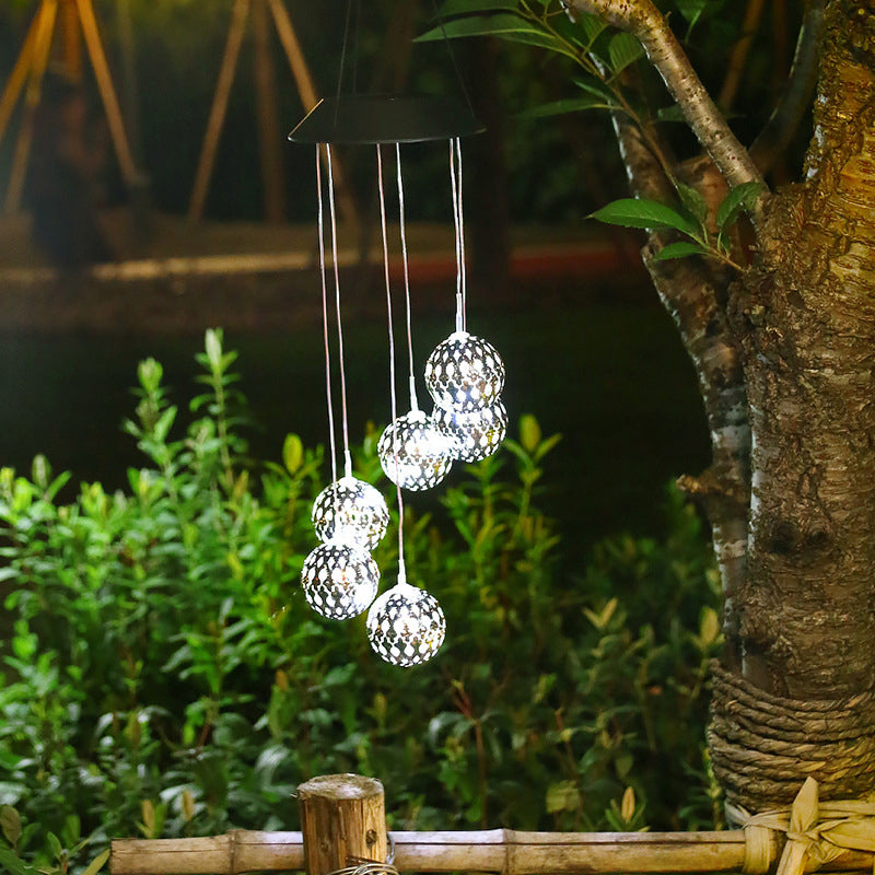 LunaBreeze Chime – Amuleto de Luz Solar para Jardín Resistente a la Intemperie