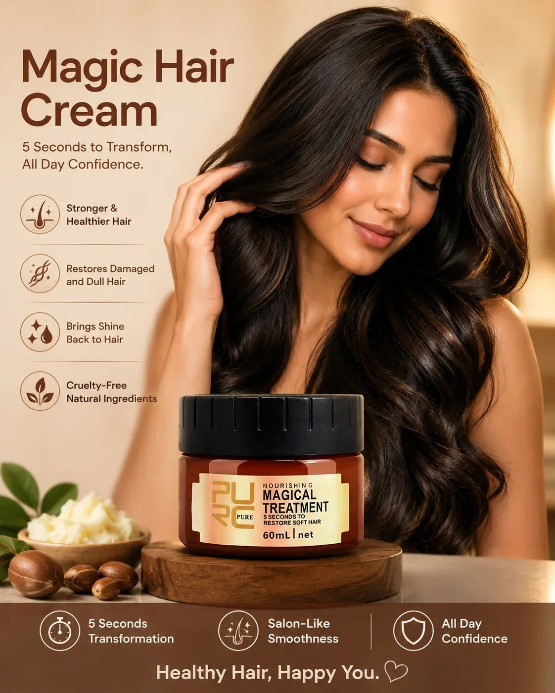GlowStrand – Tratamiento en Crema Reparador Capilar Instantáneo