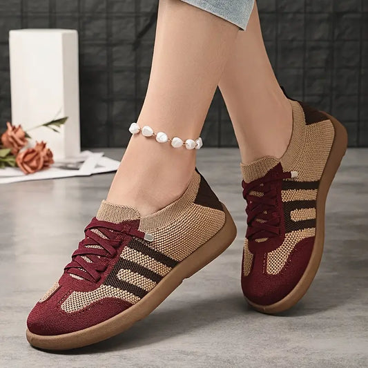 ErgoNova™ – Zapatillas deportivas ortopédicas de punto transpirable para mujer