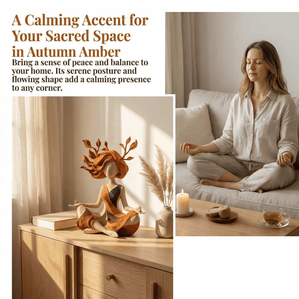 Serenity Growth | Estatuilla Escultórica Armonía Interior 🏆