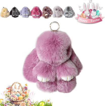 HopCharm – Llavero de peluche con conejito adorable