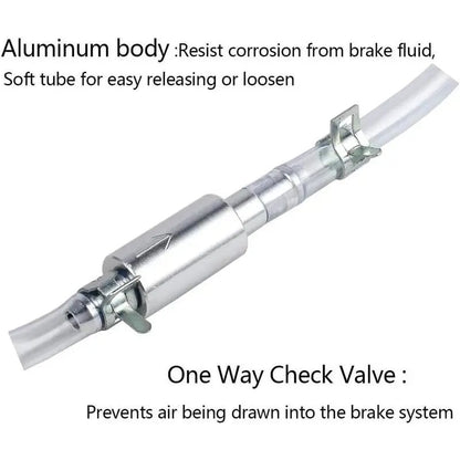 BrakeFlow – Kit universal de manguera purgadora de frenos unidireccional