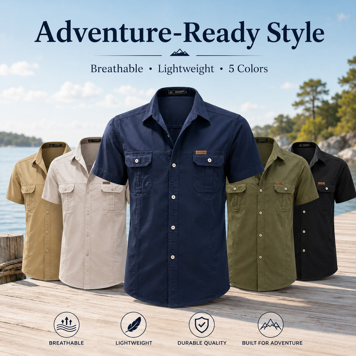 BreezeWear – Atmungsaktives Outdoor-Hemd