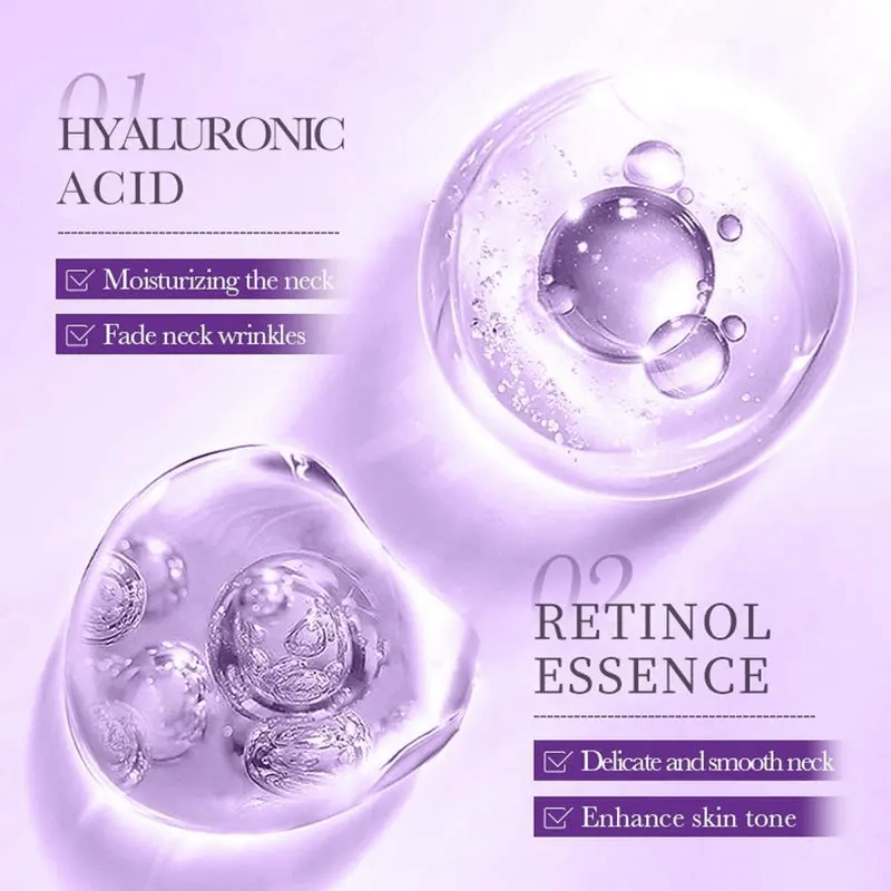 Reduce arrugas y papada, cinco rodillos para masaje completo, crema reafirmante de cuello