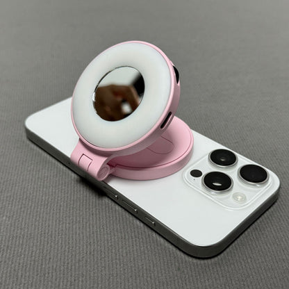 BrightAura – Aro de luz con espejo para selfies