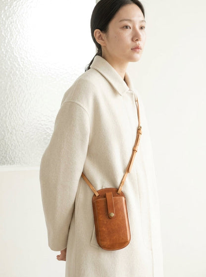 PocketLuxe – Bolso Cruzado de Cuero Premium para Teléfono