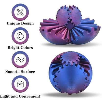 KinetiSphere - Bola de engranajes decorativa y antiestrés para el escritorio