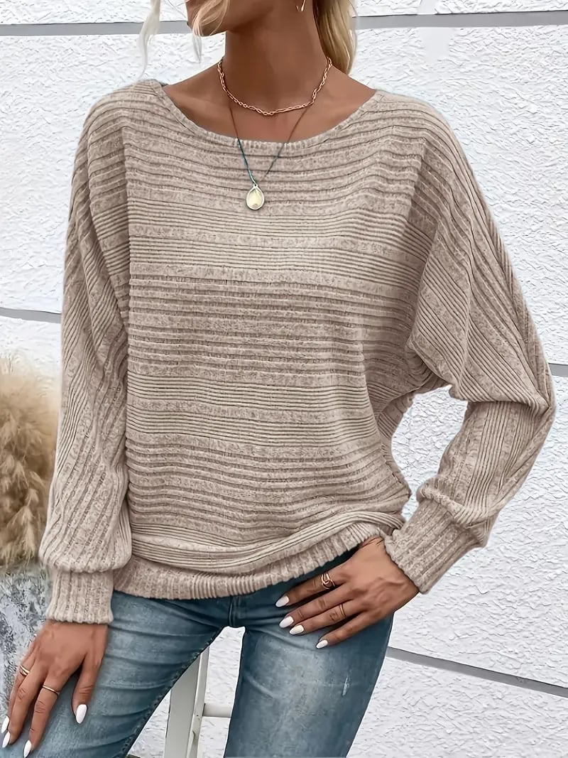 SoftAura – Damen-Pullover mit Fledermausärmeln