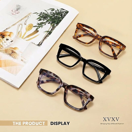 LuxeFocus – Gafas de lectura cuadradas con filtro de luz azul