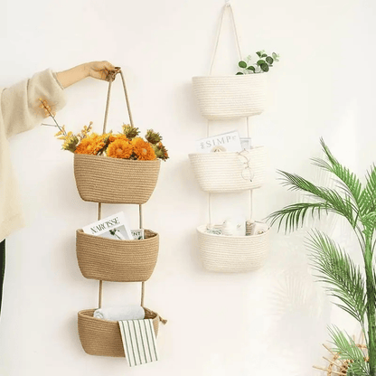 OrganizePro – Organizador colgante decorativo de 3 niveles