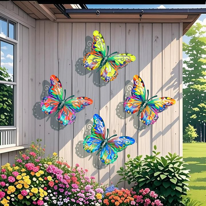 Butteriva – Arte de pared de mariposa metálica