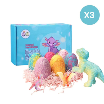 DinoGlow – Spaßige & bunte Badebomben-Eier