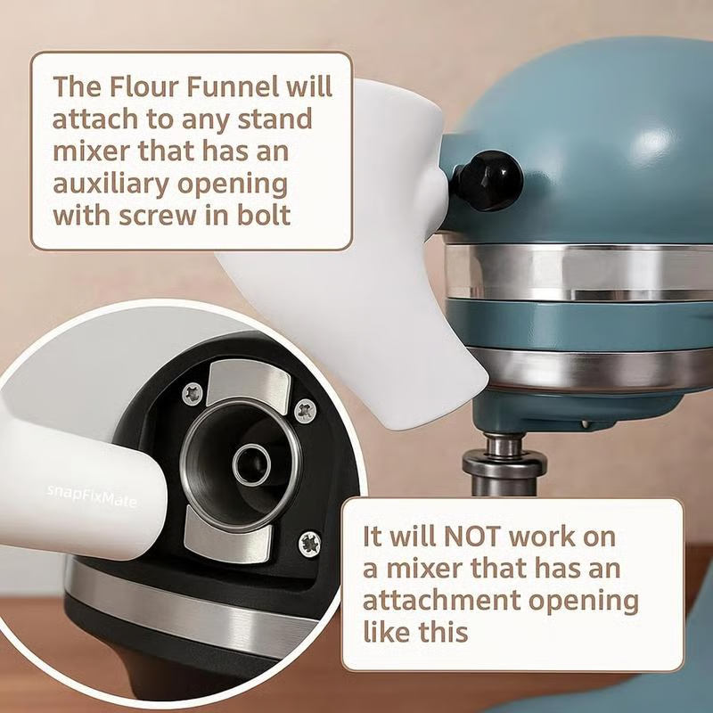 🔥LETZTER TAG 50% RABATT - ✨Mehltrichter für KitchenAid Küchenmaschine
