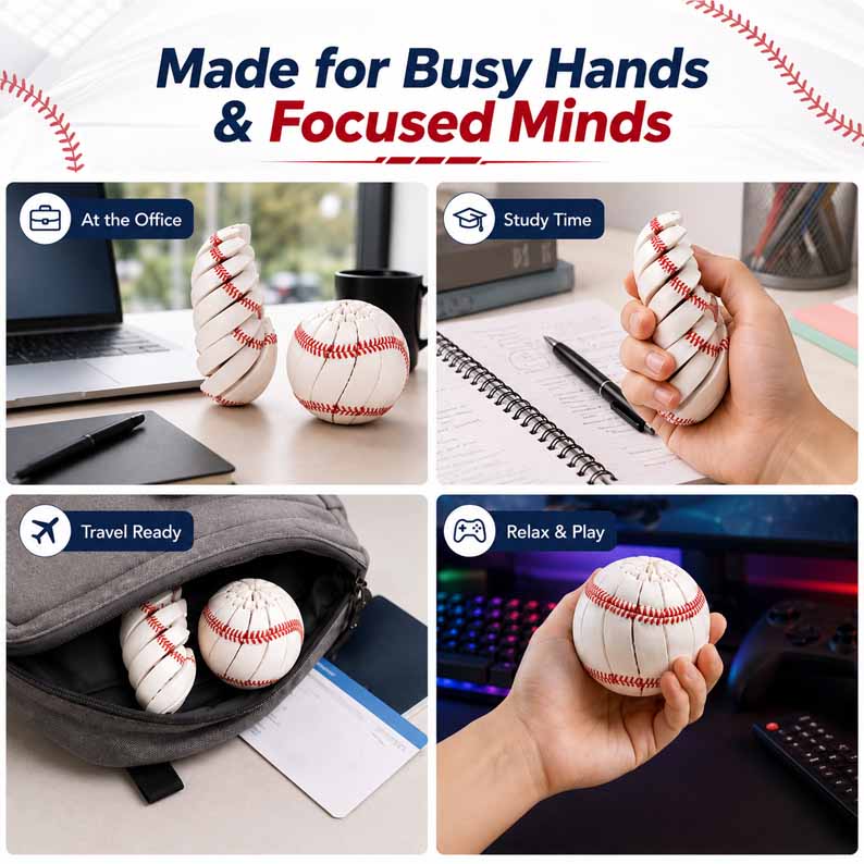 GripBall – Béisbol antiestrés inquieto
