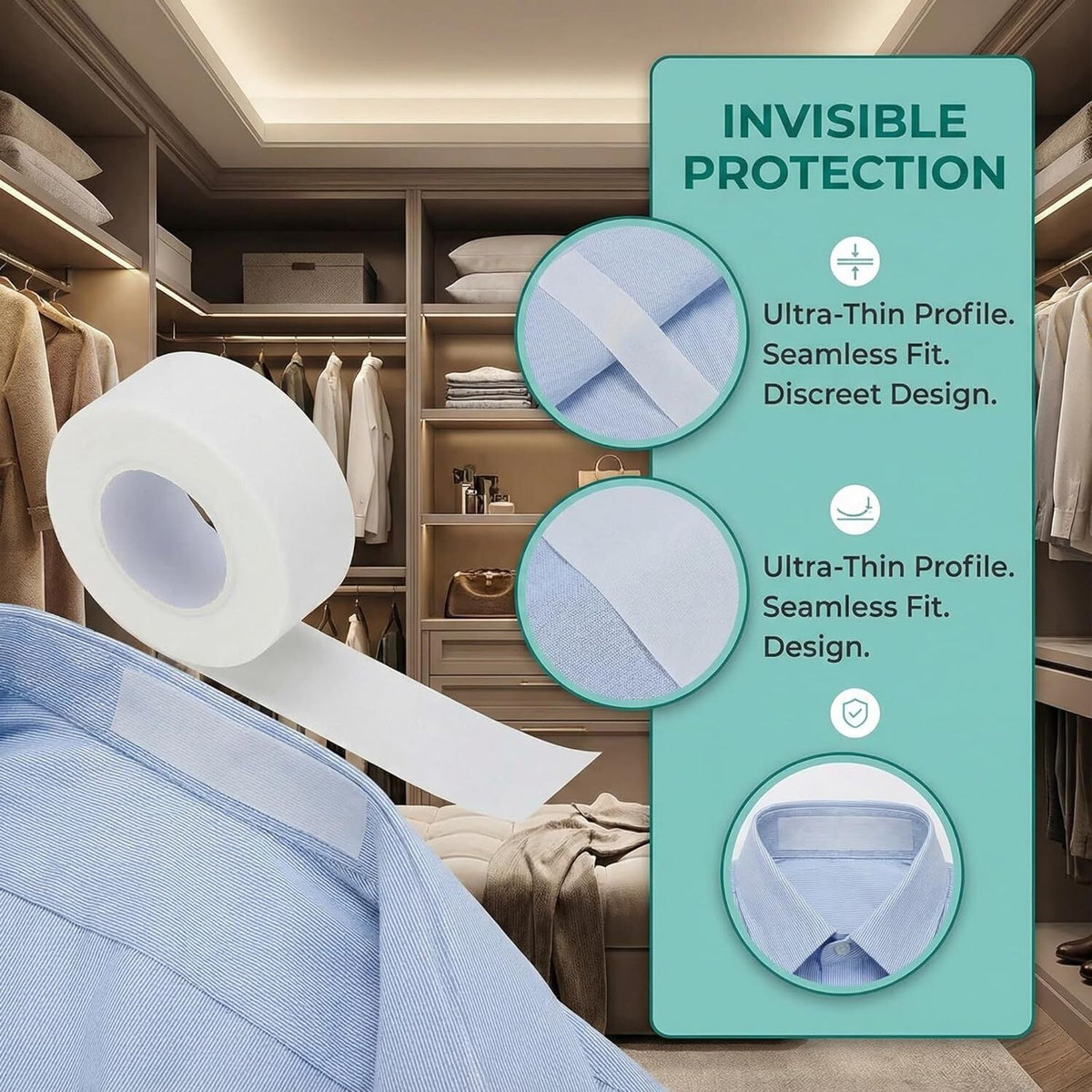 FreshGuard – Protectores de cuello autoadhesivos desechables