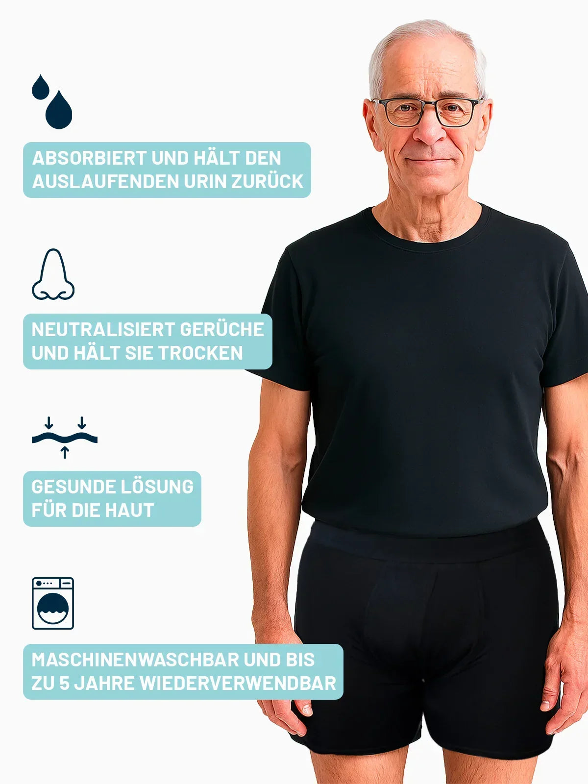 DryGuard™ – Bóxers antifugas para hombre (COMPRA 2 Y LLÉVATE 5)