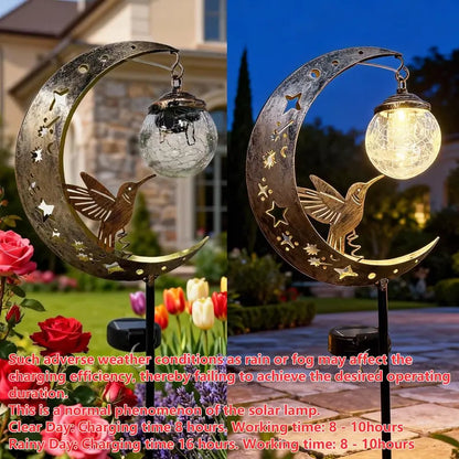 MoonFeather – Estaca Solar Decorativa de Jardín Colibrí