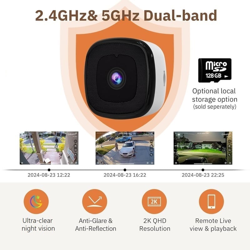 ClearGuard – Ultra HD 2K Smart-Überwachungskamera