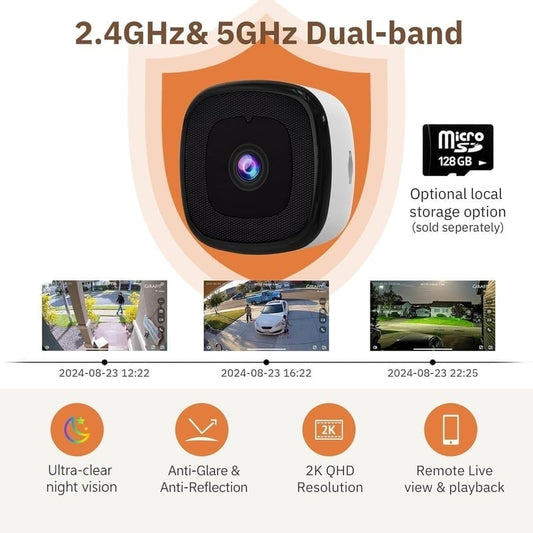 ClearGuard – Ultra HD 2K Smart-Überwachungskamera