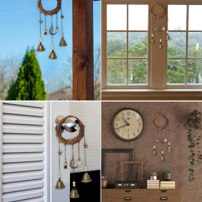 MystiBell – Campana colgante bohemia para puerta